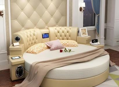 Round Bed Round Design Beds Double Luxury Hotel Frame Sleep Room