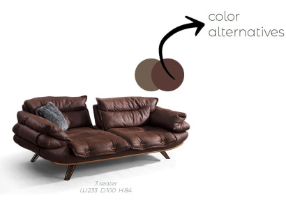 Multifunction s Couch Three Seater Sofa Couches Furniture Sofas Brown Soft Padded