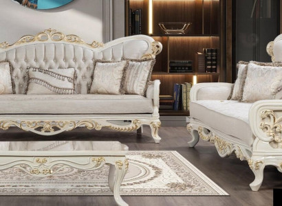 Sofa set 3+3+1+1 Seater Coffee table Suite Sofa Armchair Couch Upholstery 5 pieces