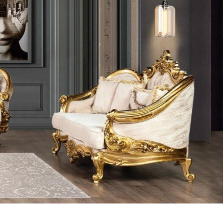 Sofa set Sofa Seater Coffee table Armchair Sofas Set Fabric Baroque Seat 5pcs. new