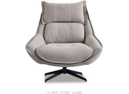 Rotating Armchair Luxury Wing Chair Loft Furniture Design Chair Single Seater Sofa Couch