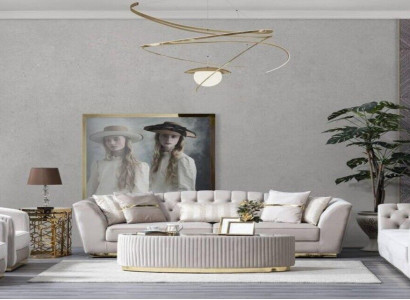 Sofa set Coffee table Suite Design Sofas Sofa Couch Baroque Rococo Set 5 pieces
