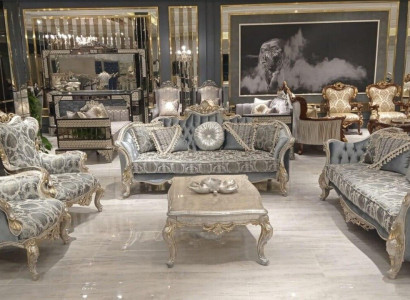 Sofa set 3+3+1+1 Seater Coffee table Luxury Sofa Armchair Sofas Fabric Set 5pcs