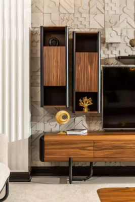 Wall unit Wardrobe Shelf Cabinets Wall units Sideboard Coffee table 5 pieces.
