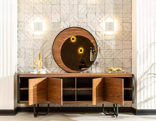 Luxury Sideboard Mirror Wood Console Group Drawers Chests of drawers Consoles