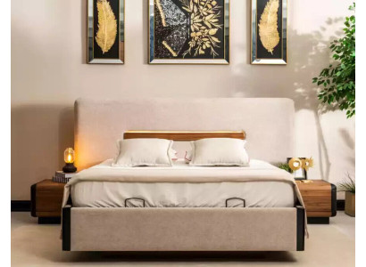 Bed Furniture Design Beds Double bed Luxury Bedroom Textile Wood new