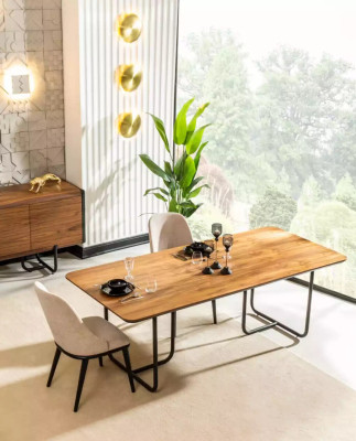 Furniture Dining room Tables 220x100 cm Dining table Luxury Table Wood dining tables
