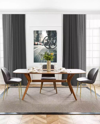 An incomparable chair made of high-quality material and stainless steel for the dining room