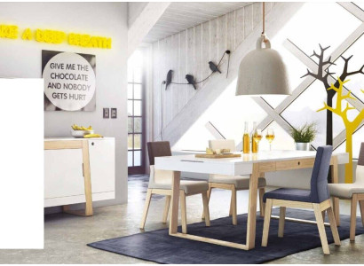 Set 4x Chairs Armchair Dining room chair Dining room Chair Fabric Chair Wood Luxury Seat