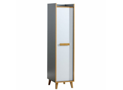 Tall cabinet 1 door multi-purpose wardrobe drawers living room shelf