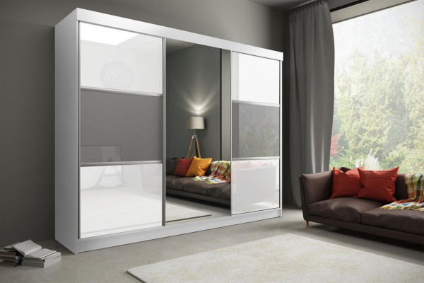 Design High Gloss Clothes Cabinets Furniture Cabinets Modern Multipurpose Clothes Wardrobe