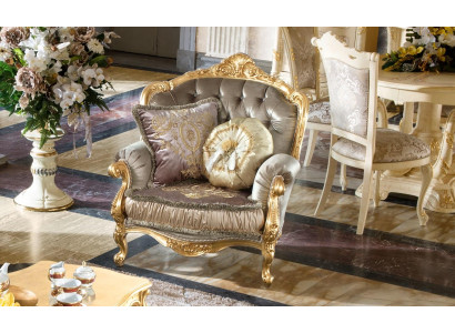Furniture Chairs new Art Deco Design Armchair Textile Living room Lounge Luxury Design