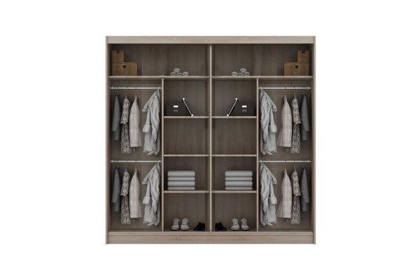Multi-purpose Wardrobe 203cm Storage Shelves Wardrobe Coat rack new Shelf
