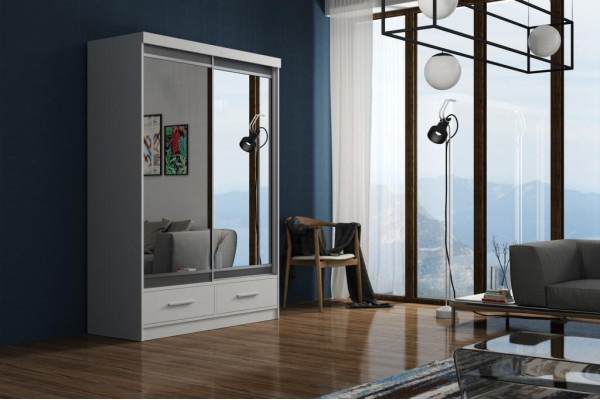 Bedroom Wardrobe 2 door Wood wall cabinet Clothes cupboards 150cm new