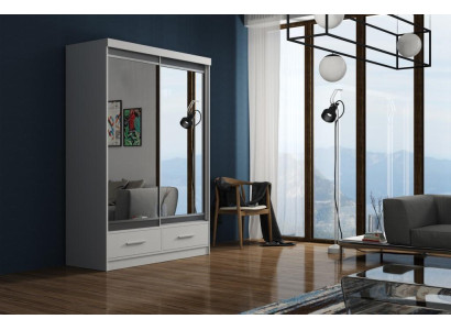 Bedroom Wardrobe 2 door Wood wall cabinet Clothes cupboards 150cm new