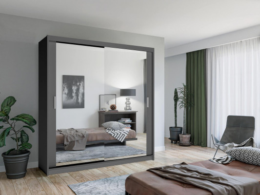 Modern wardrobe sliding closet doors LED closet lighting new