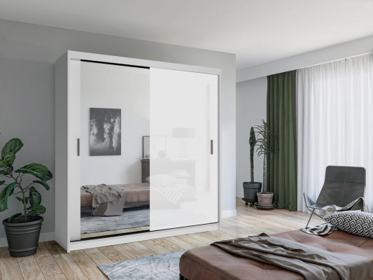 Modern White Wood Cabinets Bedroom Wardrobe Wardrobe Tall Cabinet