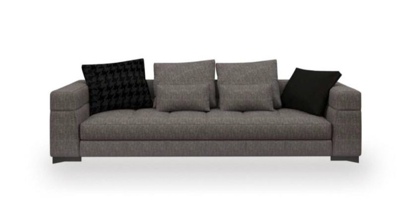 Gray sofa set three-seater two-seater armchair living room set new