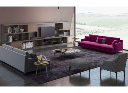 Large Gray Living room Sofa set Luxury 3+2+1 Seater Stool 4pcs new