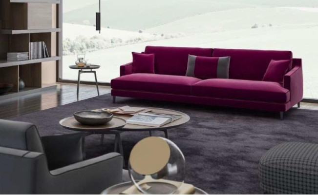 Large Gray Living room Sofa set Luxury 3+2+1 Seater Stool 4pcs new