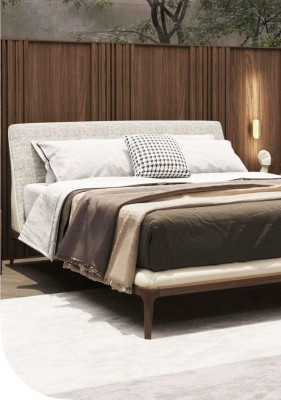 Brown Bedroom Suite bed frame 2x Bedside tables Double bed 3pcs
