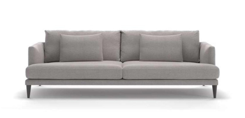 Two-seater Luxury Gray Sofa Textile Furniture Living room Sofas Couen Modern