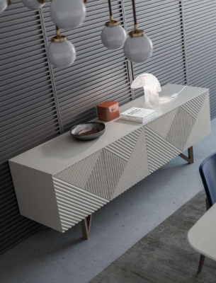 Modern gray chest of drawers luxury sideboard base cabinet with storage space style