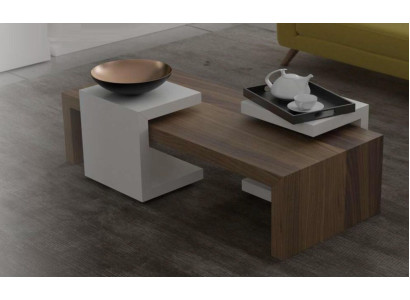 Coffee table set walnut natural Living room furniture Side tables Modern new