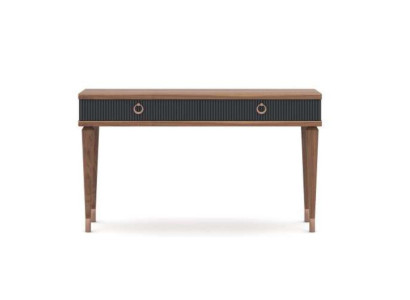 Modern console table with drawers luxury natural walnut - anthracite