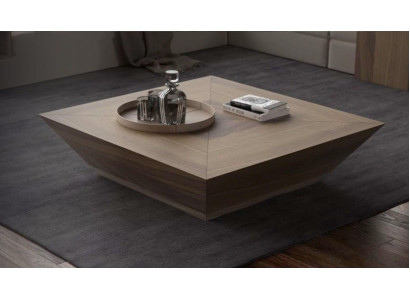 Coffee tables Rectangular luxury designer tables natural walnut