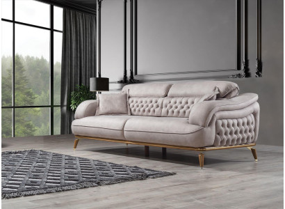 Three Seater Sofa 3 Seater Luxury Couches White Upholstery Designer Furniture new