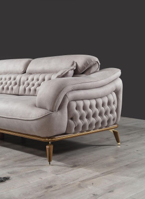 Three Seater Sofa 3 Seater Luxury Couches White Upholstery Designer Furniture new