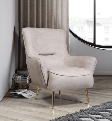 Armchair Single Seater Luxury Upholstery Seat Designer Seat White Leather Modern new