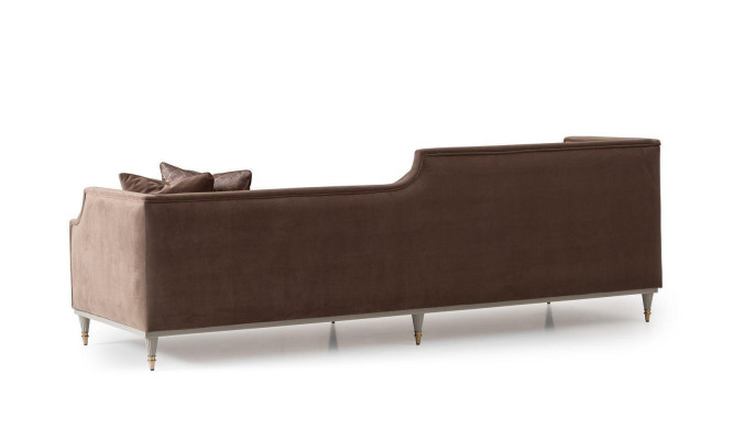 Sofa set four seater 4 seat coffee table fabric sofa upholstered sofa brown