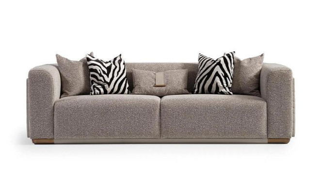 Four Seater Sofa 4 Seater Fabric Sofa Upholstered Sofa Gray Modern Sofas new