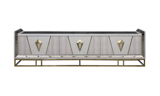 Sideboard TV cabinet Lowboard TV stand Wood Gray Living room Table Modern