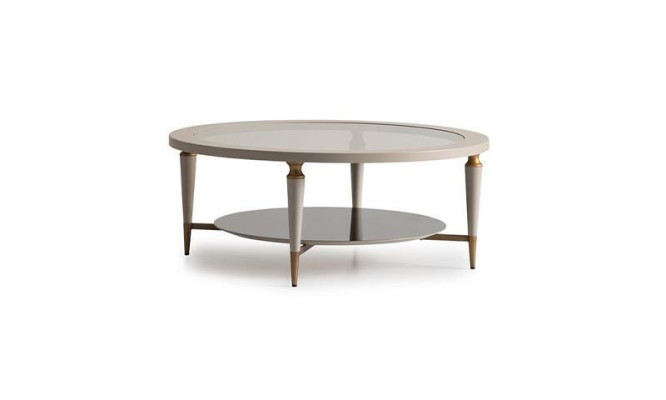 Coffee table Side table Coffee table Sofa table Glass Living room Beige