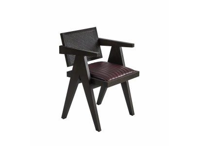 Wood Chair Design Brown Armchair Dining room Furniture Seat Furnishings new