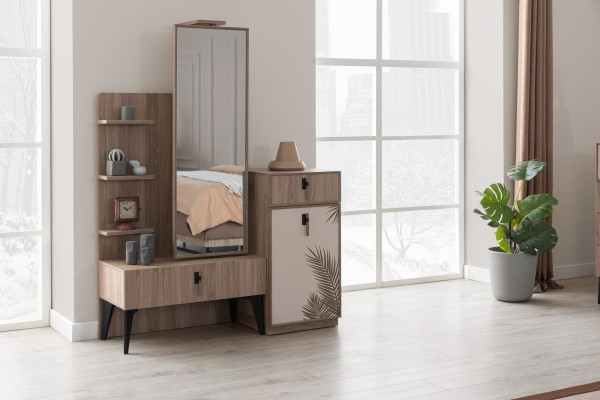 Bedroom Luxury Moder Chest of drawers with Mirror Modern Furniture Wood new