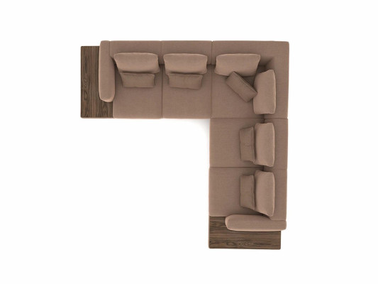 Living room Designer Furniture Luxury Suite Corner sofa L-shape Furnishings Coffee table