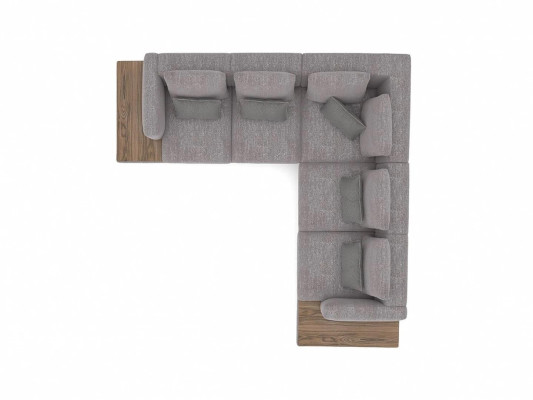 Living room Suite 3-piece Textile Sofa Couch L-shape new Coffee table Luxury Furniture