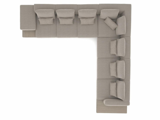Gray Designer Sofa Couch Upholstery Textile Corner sofa Upholstered furniture Living room new