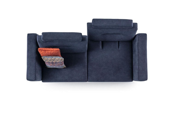 3-Seater Gray Modern Design Luxury Fabric Sofa Living room Three Seater Sofa
