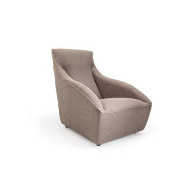 Stylish, comfortable club chair with velvet cover for stylish living rooms