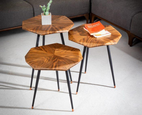 Practical combination of three: side tables for more style in your home