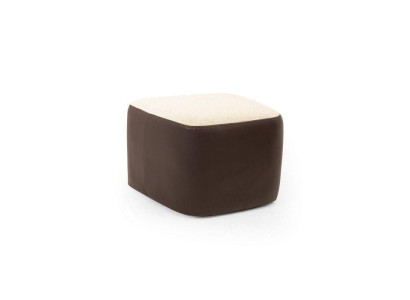 Stylish Brown Color Soft Stool Imitation leather Perfect Furniture in Living room