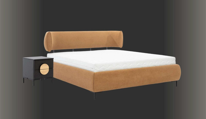 Bedroom Set Bed 2x Bedside tables 2x Chest of drawers Wardrobe Stool 7pcs.