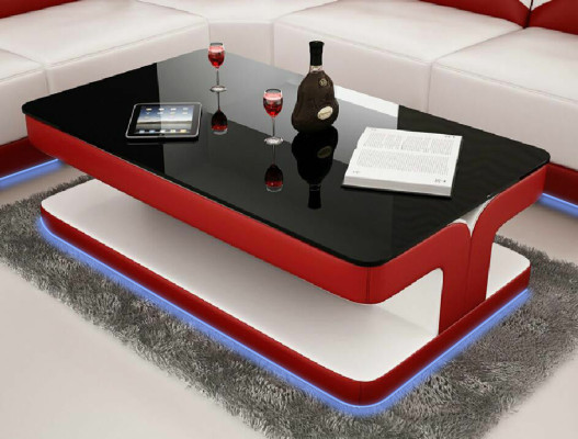 Sofa table design living room leather coffee glass couch upholstery side