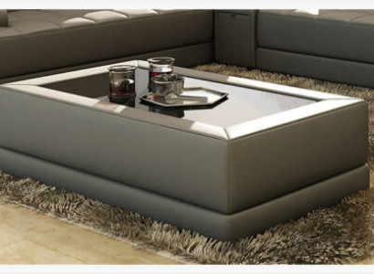 Sofa Table Glass Design Coffee Table Living Room Leather Couch Decor Side