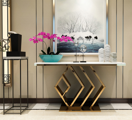 Console table Side table Console Metal table console Table Wall